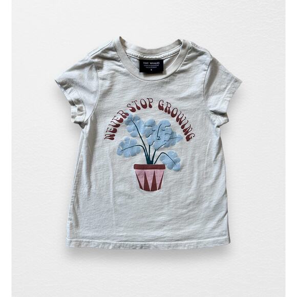Tiny Whales Never Stop Growing Tee, Size 5 - Picture 3 of 7